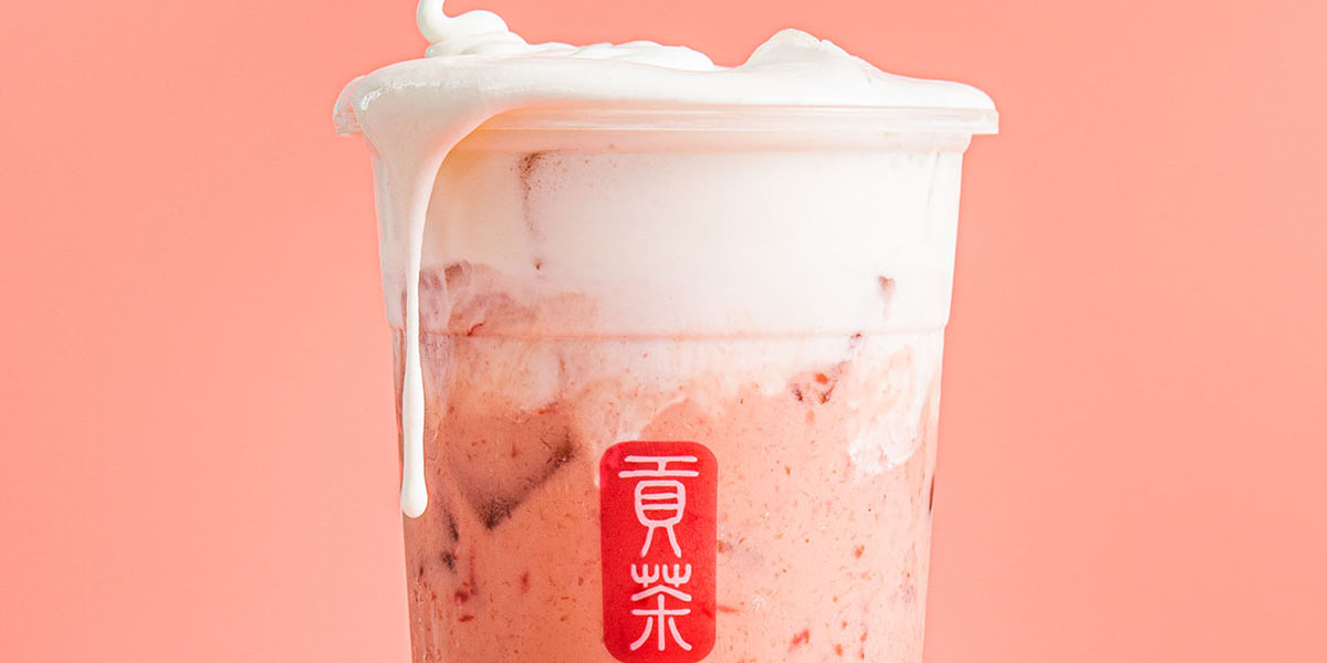 strawberry series Gong cha franchise bubble tea
